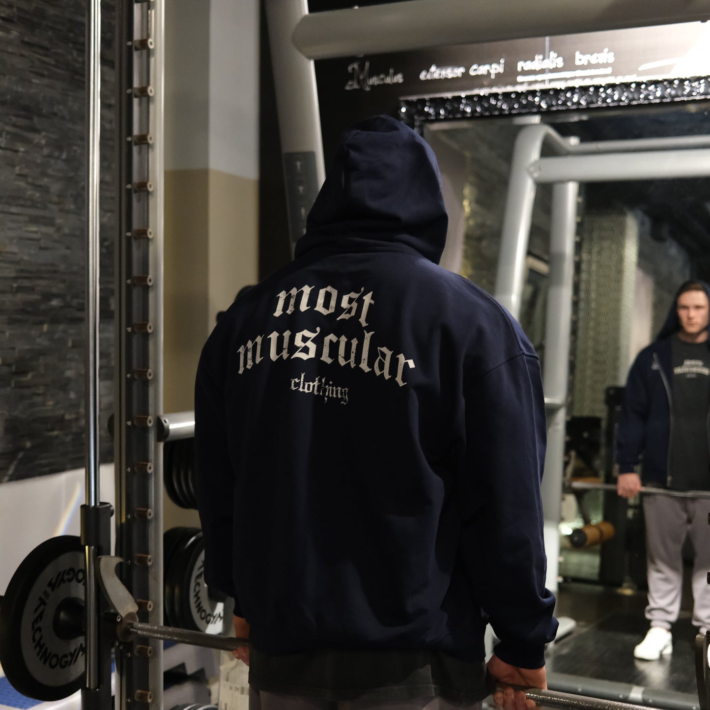 Oversized Zip Hoodie mit Backprint