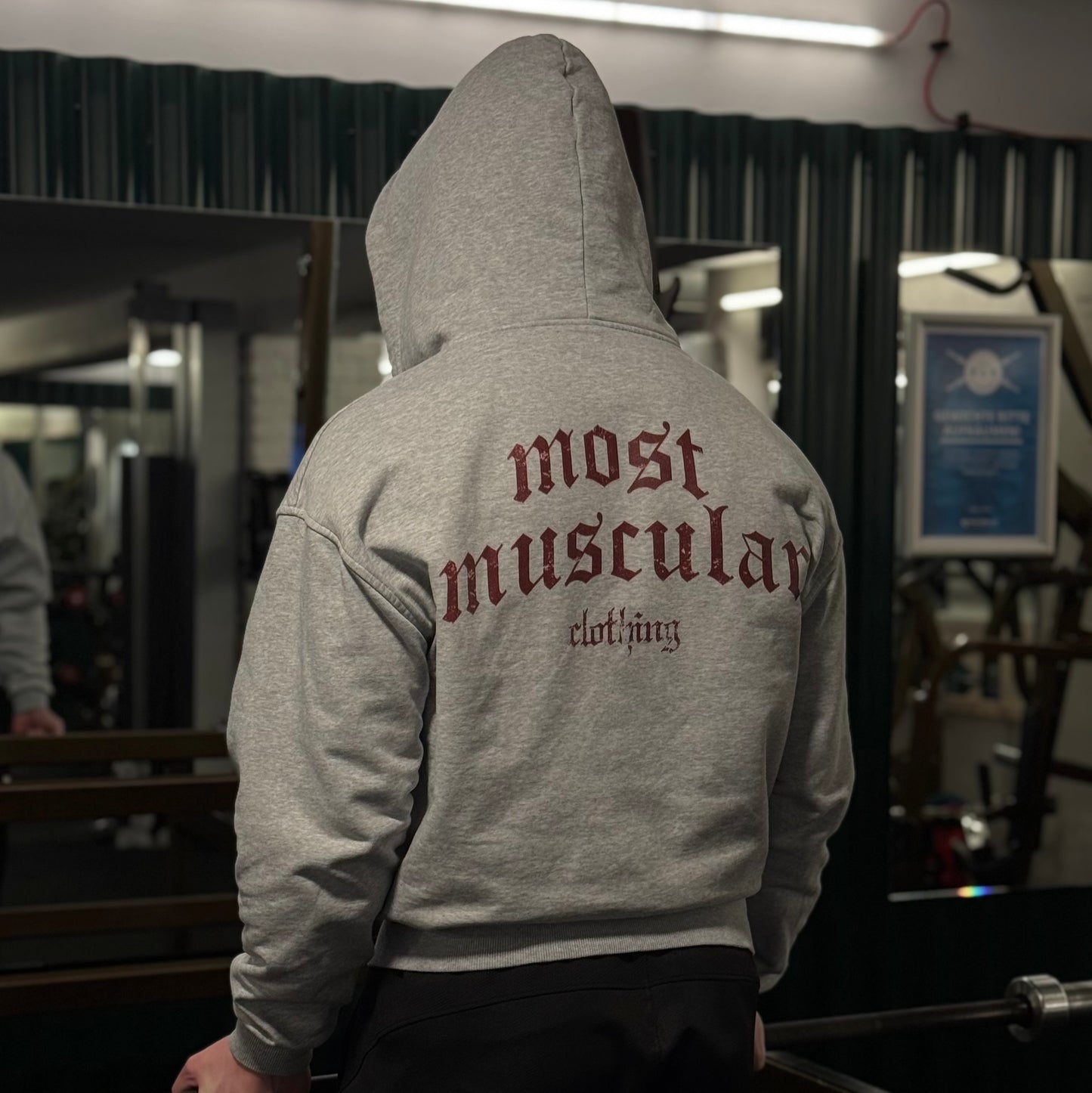 Oversized Zip Hoodie mit Backprint