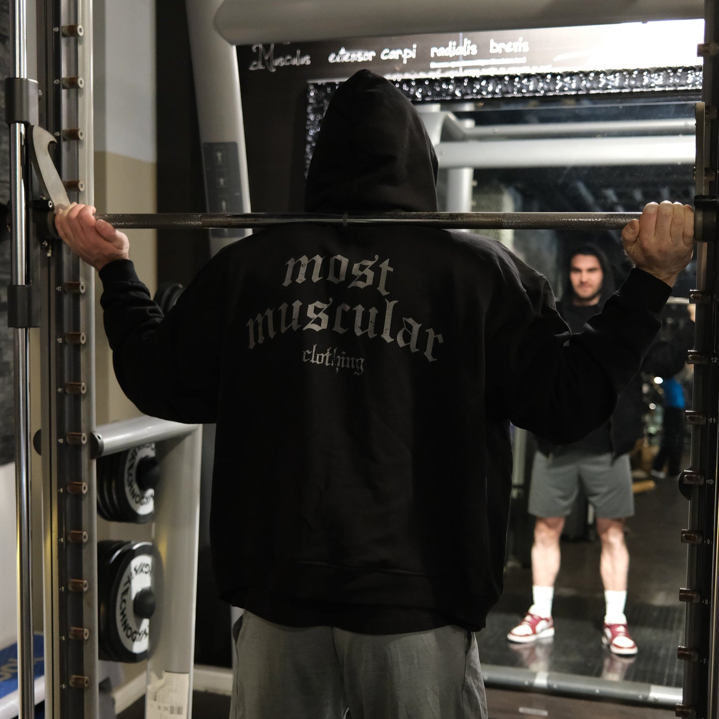Oversized Zip Hoodie mit Backprint