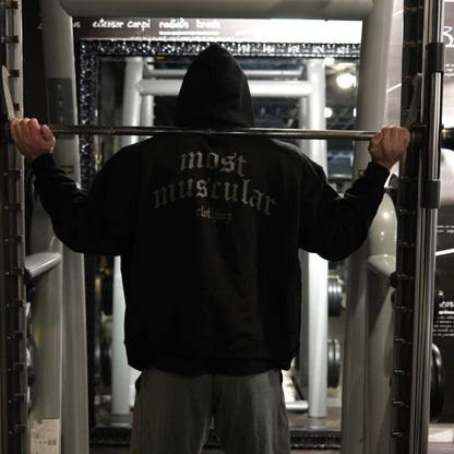 Oversized Zip Hoodie mit Backprint